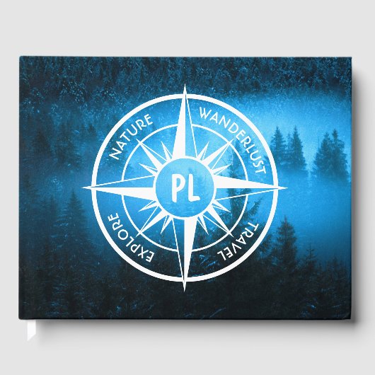 トウヒの森のコンパス星印モノグラム霧 ゲストブック (正面)