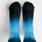 トウヒの森のコンパス星印モノグラム霧 ソックス (上部)