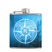 トウヒの森のコンパス星印モノグラム霧 フラスク (正面)