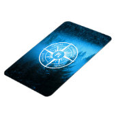 トウヒの森のコンパス星印モノグラム霧 マグネット (左側)