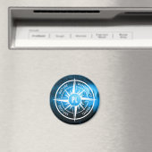 トウヒの森のコンパス星印モノグラム霧 マグネット (インサイチュ (食洗機))