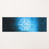 トウヒの森のコンパス星印モノグラム霧 ヨガマット (正面(横))