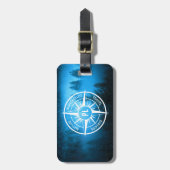 トウヒの森のコンパス星印モノグラム霧 ラゲッジタグ (正面縦)