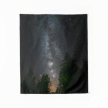 トウヒの森の上の天の川