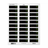 トウヒ松コーンキャンドルラベル ラベル (フルシート)