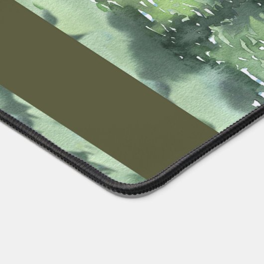 トウヒ緑の木が植えられたデスクマット デスクマット (コーナー)