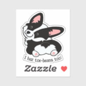 トウビーンズのかわいいコーギ シール (シート)