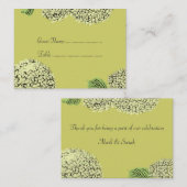 トウペアジサイ座席表 プレイスカード (正面/裏面)