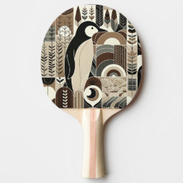 トウペモカアイボリーペンギン穀物林植物 卓球ラケット