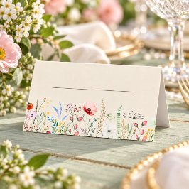 トウペワイルドフラワーメドウ結婚ズ プレイスカード