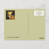 トウモロコシとホタマネコの帽子はがき付きチップムンク ポストカード (裏面)