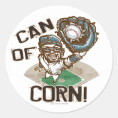 トウモロコシのできて下さい! ステッカー (正面)
