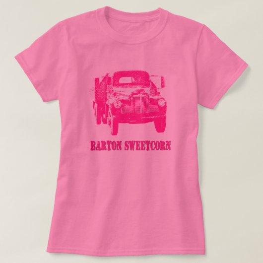 トウモロコシのトラックの輝きの版 Tシャツ (デザイン正面)