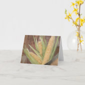 トウモロコシのブッシェル カード (黄色い花)