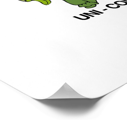 トウモロコシのユニコーン耳 ポスター (角)