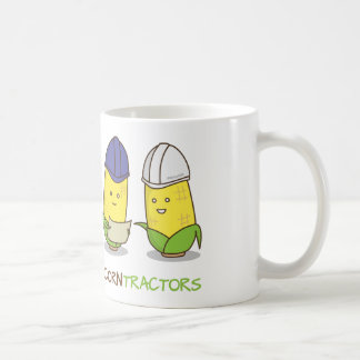 トウモロコシの建築業者のPunnyのかわいくおもしろいなユーモア コーヒーマグカップ