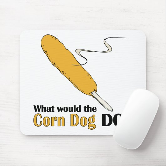 トウモロコシの犬は何をする？ マウスパッド (マウス)