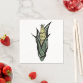 トウモロコシの田舎家風野菜 スタンダードカクテルナプキン (インサイチュ)