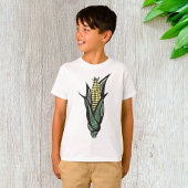 トウモロコシの田舎家風野菜 Tシャツ