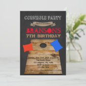 トウモロコシの穴のパーティの招待状 招待状 (スタンド正面)