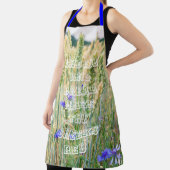 トウモロコシの花が咲く夏用小麦畑 エプロン (インサイチュ)