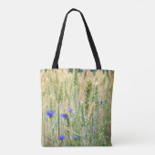 トウモロコシの花が咲く夏用小麦畑 トートバッグ (裏面)