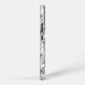 トウモロコシの花、白と黒の野生の花 SAMSUNG GALAXYケース (右側面)