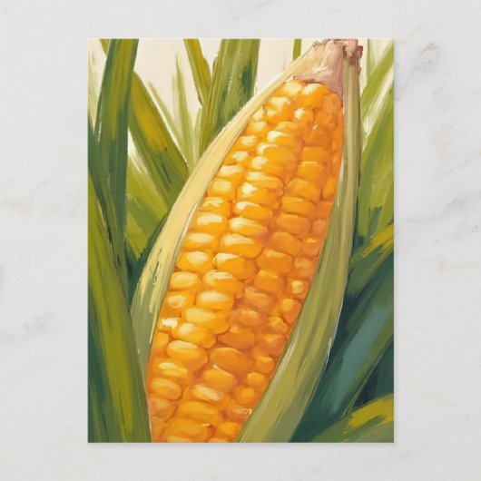 トウモロコシの茎 | ファームカントリー絵を描サザンズ ポストカード (正面)