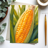 トウモロコシの茎 | 田舎の農場を描いたサザン・ペインティング・カード