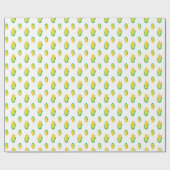トウモロコシの頭部が付いている継ぎ目が無い水彩画パターン ラッピングペーパー (フラット)