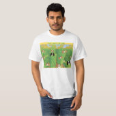 トウモロコシのPapillon (白い) Tシャツ (正面フル)