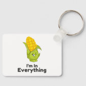 トウモロコシはアレルギー認識度 キーホルダー (正面)