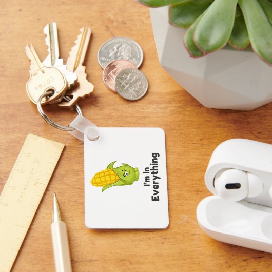 トウモロコシはアレルギー認識度 キーホルダー (デスク)