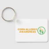 トウモロコシはアレルギー認識度 キーホルダー (裏面)