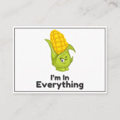 トウモロコシは全てのアレルギー認識度 エンクロージャーカード (正面)