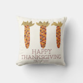 トウモロコシまたはインディアンコーンハッピー感謝祭 クッション (正面)