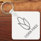 トウモロコシを含まないアレルギー警告 キーホルダー (正面)