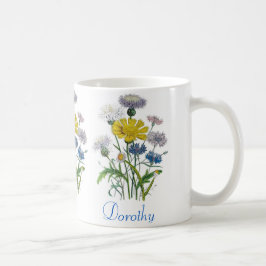トウモロコシパーソナライズされたの花 コーヒーマグカップ