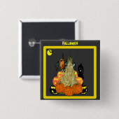 トウモロコシ幽霊のよく出るの茎 –  缶バッジ (正面&裏面)