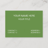 トウモロコシ植物トウモロコシ野菜農場トウモロコシ 名刺 (裏面)