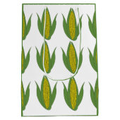 トウモロコシ植物パターンコーン ミディアムペーパーバッグ (裏面)
