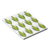 トウモロコシ植物野菜パターンコーン ノートパッド (アングル)