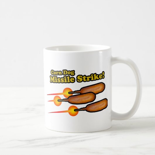 トウモロコシ犬ミサイル攻撃 コーヒーマグカップ (右)