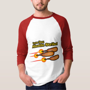 トウモロコシ犬ミサイル攻撃 Tシャツ