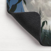 トウモロコシ畑で昇る収穫月 マウスパッド (コーナー)