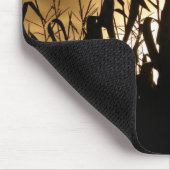 トウモロコシ畑のシルエット マウスパッド (コーナー)