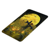 トウモロコシ畑のハロウィーンのかかし「ジャックの場所」 マグネット (左側)