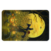 トウモロコシ畑のハロウィーンのかかし「ジャックの場所」 マグネット (横)