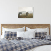 トウモロコシ畑の牛 キャンバスプリント (インサイチュ (寝室))