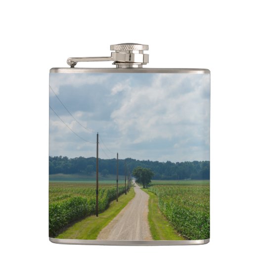 トウモロコシ畑の間に フラスク (正面)